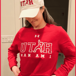Red Utah Man Tackle Twill Crew