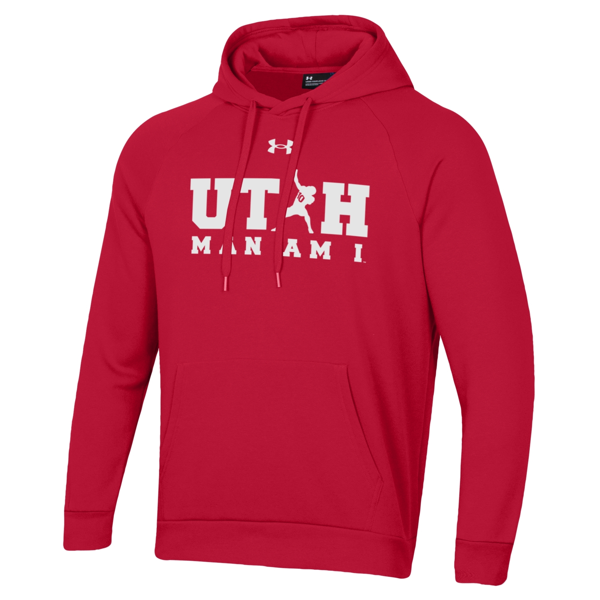 Red Utah Man Hoodie
