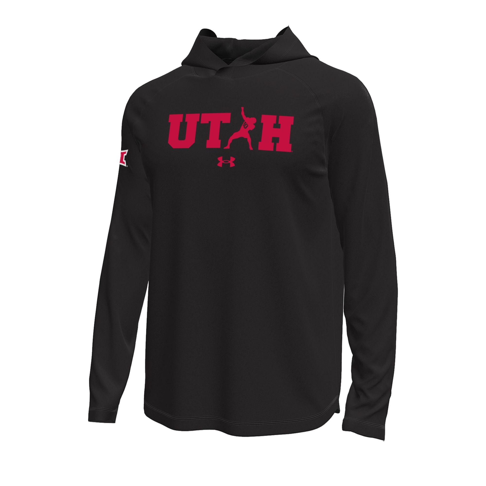 Black Utah Tech Stretch LS Hood
