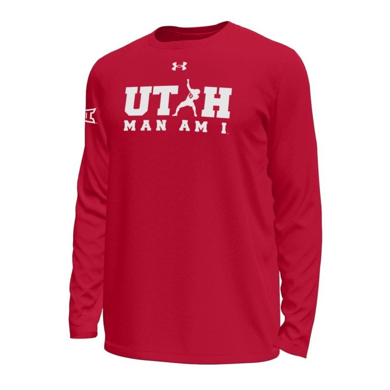 Red Utah Man Tech Stretch LS