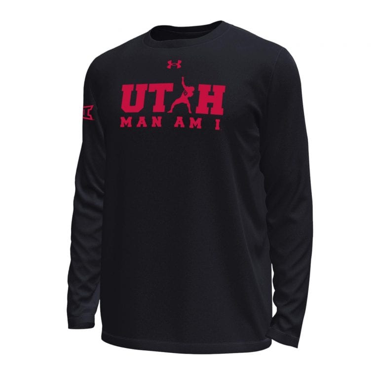 Red Utah Man. Tech Stretch LS